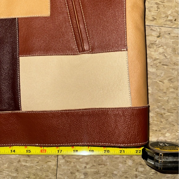 Patchwork Leather Jacket - Picture 9 of 13